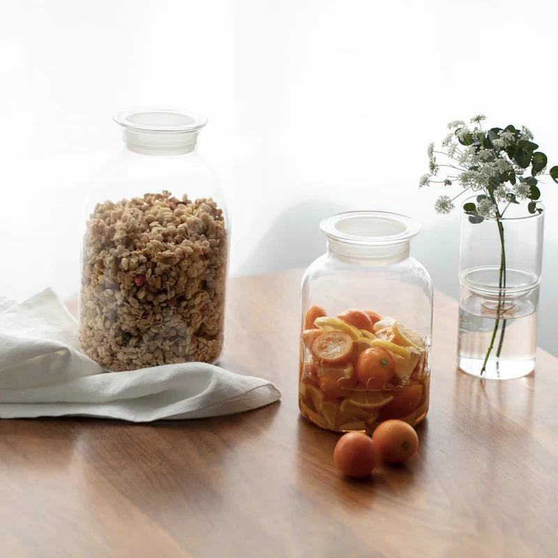 Glass Handwork Storage Bottle 1000ml - Image 3