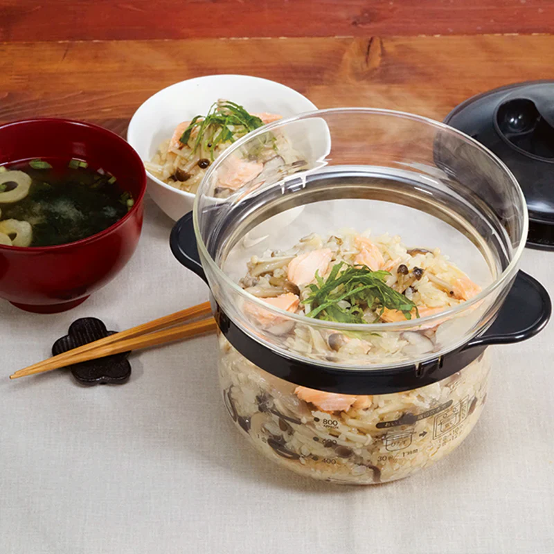 Glass Microwave Rice Cooker 1-2 cups - Image 3