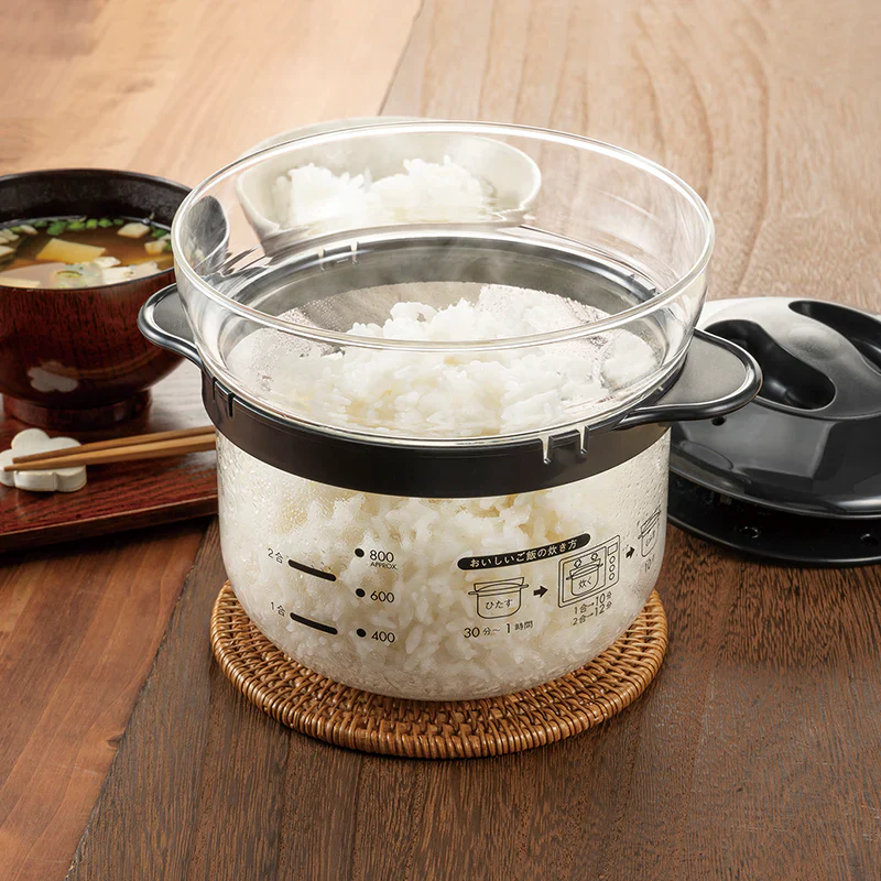 Glass Microwave Rice Cooker 1-2 cups - Image 4
