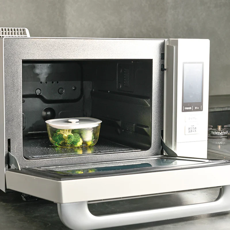 Heatproof Square Sealed Glass Container - 1200ml - Image 3