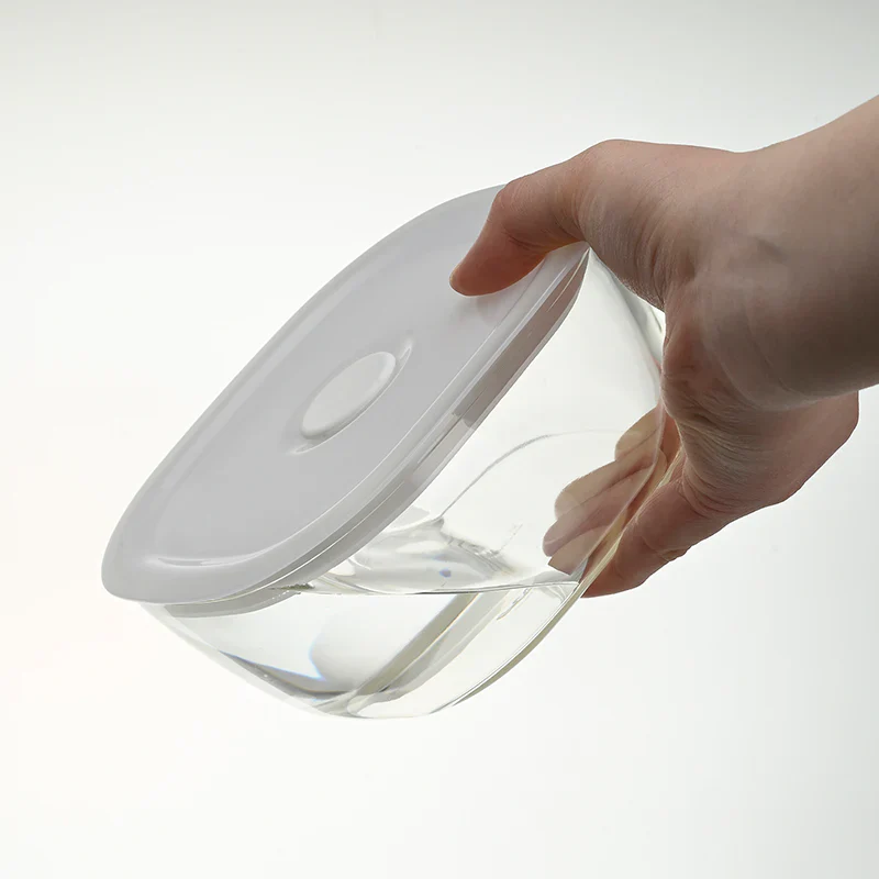 Heatproof Square Sealed Glass Container - 1200ml - Image 4
