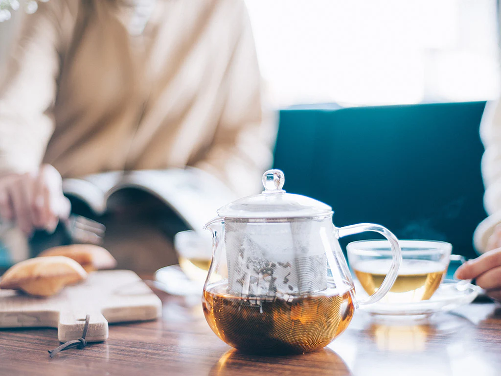 Leaf Tea Pot Clear - 450ml - Image 4
