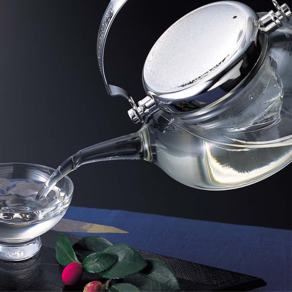 Sake Cooler "Maru Chirori" Glass Set - Image 3