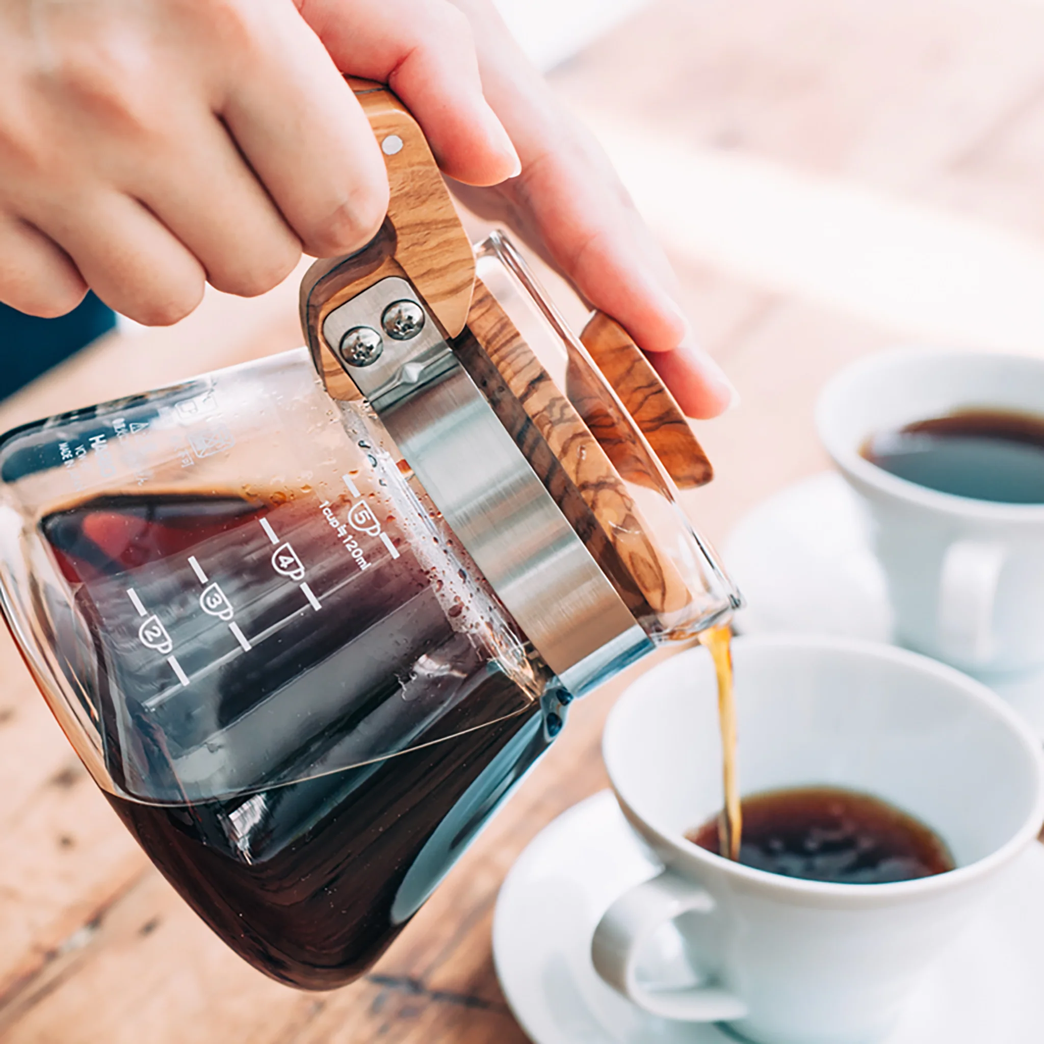V60 Coffee Server 600mL / Olive Wood - Image 5